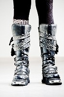 Punk girl with boots