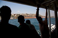 tourists Bosphorus sailing