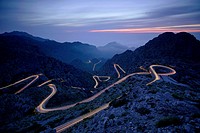 Sa Calobra road, Escorca, Sierra de Tramuntana Majorca Balearic Islands Spain