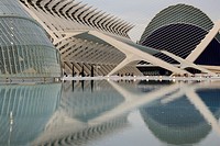 The City of Arts and Science designed by Santiago Calatrava,Valencia,Spain