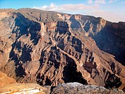 Mountain of Jebel Shams in Oman