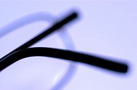 Blurry abstract image of eye glasses