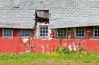 Dilapidated Old Farm Barn