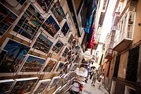 Postales mallorquinas en una calle de Palma