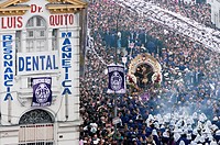 Lord of Miracles Procession in Lima city  Peru