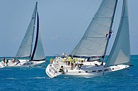 Sailboat regattas  British Virgin Islands.