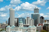 USA, Indiana, Indianapolis skyline