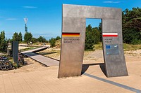 Border between Germany and Poland The border crossing is located between the Baltic resort Ahlbeck, municipality Heringsdorf, Usedom Island, County Vo...