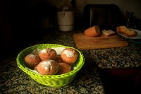 Basket of muffins