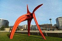 The Eagle sculpture by Alexander Calder at the Olympic Sculpture Park, Seattle, USA