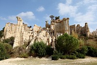 Les Orgues rock formations, Arles-sur-Tech, Pyrenees-Orientales, Languedoc-Roussillon, France.
