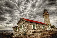 Paphos Lighthouse overcast