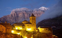 Torla, gateway to Ordesa and Monte Perdido National Park, Spanish Pyrenees