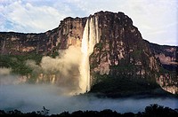 Worlds Tallest Waterfall in Canaima Natural Park, Venezuela