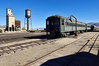 historic train at Nevada Northern Railway Museum, Ely, Nevada, USA, North America.