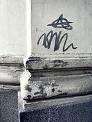 Urban graffity and corner