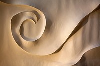 Architectural detail of the ceiling, in Cafe of Casa Mila, La Pedrera, Barcelona, Catalonia, Spain.