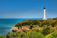 The Lighthouse of Biarritz, Basque Coast, Biarritz, Aquitaine, Basque Country, Pyrenees-Atlantiques, 64, France.