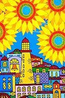 International Folk Art Market in Santa Fe, New Mexico. More than 190 artists and craftsmen from 60 countries from all over the globe. Naive paintings ...