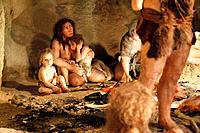 Croatia, Zagorje province, Kraspina, muzej krapinskih neandertalaca (neanderthalian museum), built on the site where archeologist and paleontologist D...