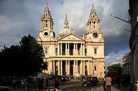 St Paul's Cathedral under afternoon sun. London. England. United Kingdom.