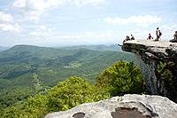 Appalachian Trail McAfee Knob near Roanoke Virginia USA.