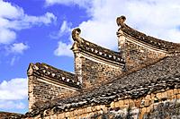 The beautiful architecture of Jiangtou Ancient Village in Guangxi Zhuang Autonomous Region, China.