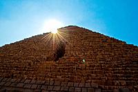 Sun flare in the pyramid.