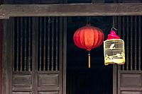 Chinese Lantern in the Temple of the Jade in Hanoi, Vietnam.