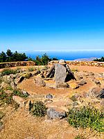 View from Alto de Garajonay - biggest mountain of La Gomera, Canary Islands, Spain.