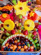 Fruit bouquet is a beautiful centerpiece for the perfect spring or summer get-together.