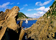 View from Santa Clara Island in Donostia - San Sebastian, Basque Country, Spain.