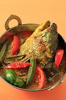 Fish head curry,.