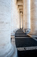 Saint Peter's Square. Colonnade. Vatican City. Rome. Italy.