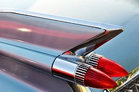 Tail fins of a 1959 Cadillac, 52 Series.