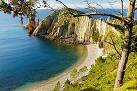 The Playa del Silencio, also known as The Gavieru, is located in the municipality of Cudillero, Asturias, Spain.