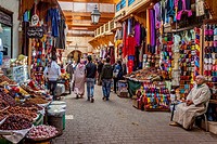 Street Market in The Medina (Old City), Fez, Morocco.