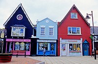 Brightly coloured shops, Kinsale, Republic of Ireland