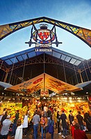 La Boquería Market (Mercat de Sant Josep de la Boquería) at La Rambla. Barcelona. Catalonia. Spain.