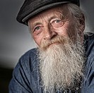 Portrait of senior man with a beard.