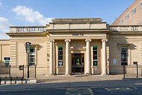 Lloyds TSB Bank branch, Rowcroft, Stroud, Gloucestershire, England, UK.