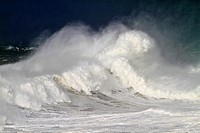 Waves at Llanes coast, Asturias, Spain.