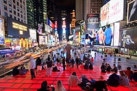 Times Square by night.