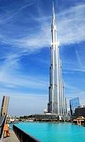 Burj Khalifa, tallest building in the world (828m), Dubai, United Arab Emirates, Persian Gulf.