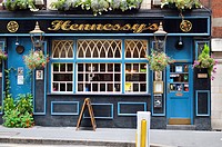 Hennessy´s bar restaurant in Jewry Street, London, UK.