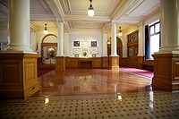 One of the rooms of the British Columbia Parliament building, Victoria, Canada.
