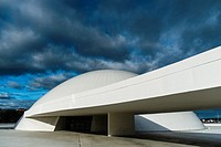 Niemeyer Center building, in Aviles, Spain, The cultural center was designed by Brazilian architect Oscar Niemeyer, was his only work in Spain. Aviles...