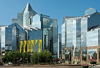 Nurly Tau Business Center at the Al-Farabi Avenue, Bostandyksky District, Almaty, Kazakhstan.