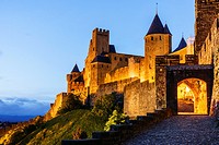 ciudadela amurallada de Carcasona, declarada en 1997 Patrimonio de la Humanidad por la Unesco, capital del departamento del Aude, region Languedoc-Ros...