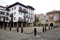 Plaza de Armas in Fuenterrabia, Guipúzcoa, Basque Country
